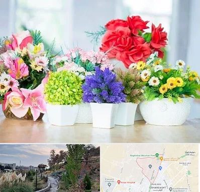 گل مصنوعی در باغستان کرج