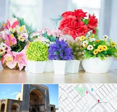 گل مصنوعی در مصلی مشهد