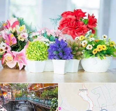 گل مصنوعی در درکه