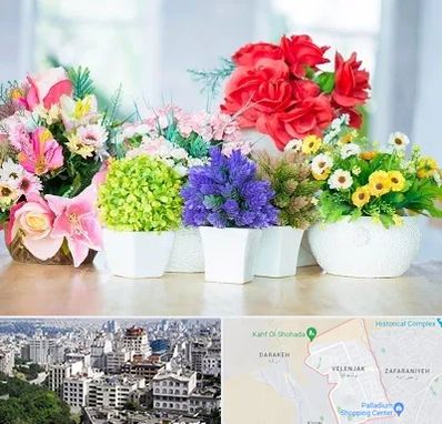 گل مصنوعی در ولنجک 