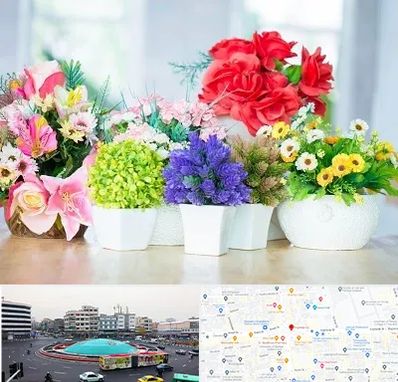 گل مصنوعی در میدان انقلاب 