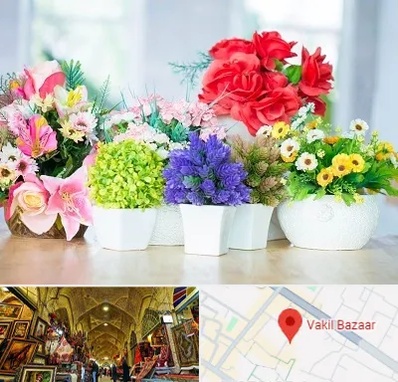 گل مصنوعی در بازار وکیل شیراز