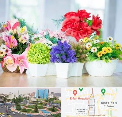 گل مصنوعی در ونک 