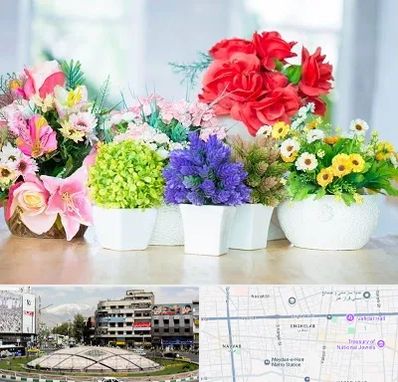 گل مصنوعی در مرکز تهران