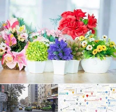 گل مصنوعی در فاطمی 