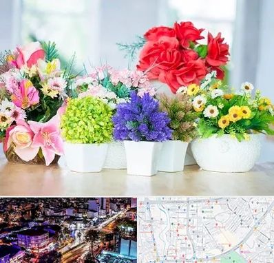 گل مصنوعی در منظریه رشت