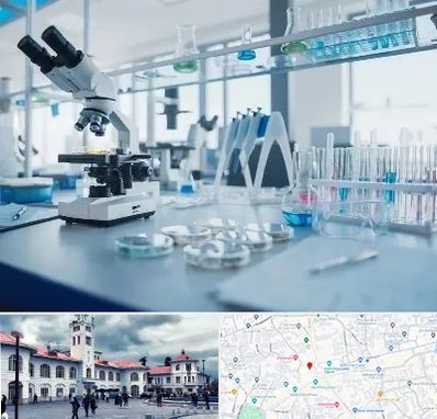 تجهیزات آزمایشگاهی در میدان شهرداری رشت