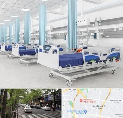 فروش تخت بیمارستانی در ظفر 