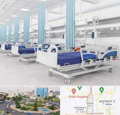 فروش تخت بیمارستانی در ونک 