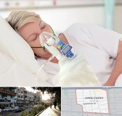 فروش کپسول اکسیژن در خیابان جمالزاده