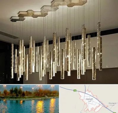 لوستر مدرن در قروه