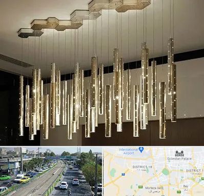 لوستر مدرن در جنوب تهران 