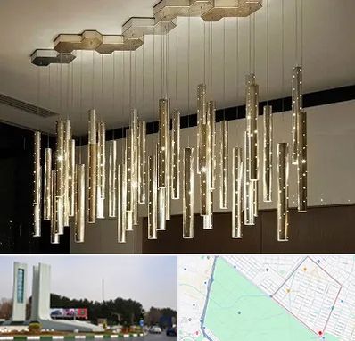 لوستر مدرن در بلوار فلسیطین مشهد