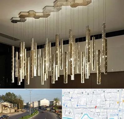 لوستر مدرن در ضیابری رشت