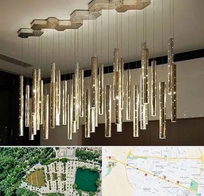 لوستر مدرن در وکیل آباد مشهد 