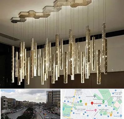 لوستر مدرن در بلوار فردوسی مشهد 