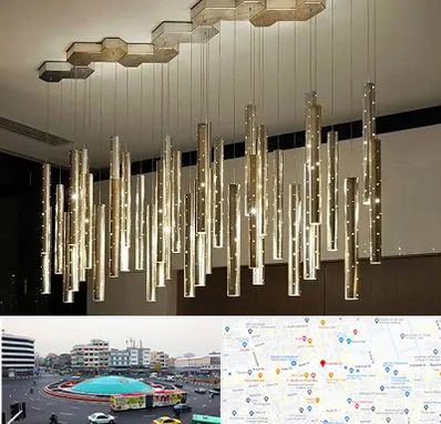 لوستر مدرن در میدان انقلاب 