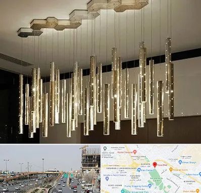 لوستر مدرن در بلوار توس مشهد 