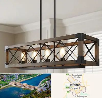 لوستر چوبی در اصفهان