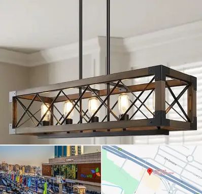 لوستر چوبی در لاله پارک تبریز