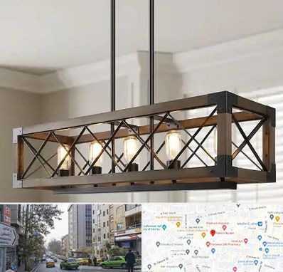 لوستر چوبی در فاطمی 