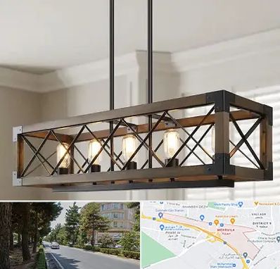 لوستر چوبی در مهرویلا کرج