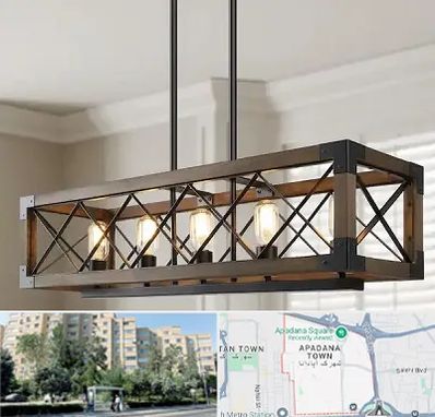 لوستر چوبی در آپادانا