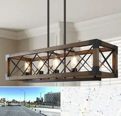 لوستر چوبی در بلوار کلاهدوز مشهد 