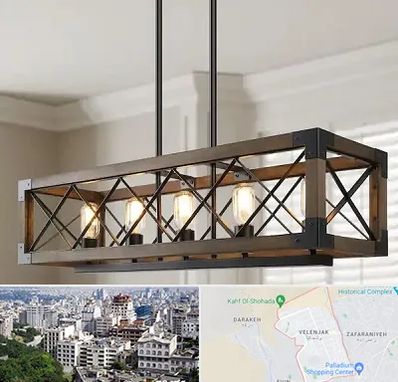 لوستر چوبی در ولنجک 