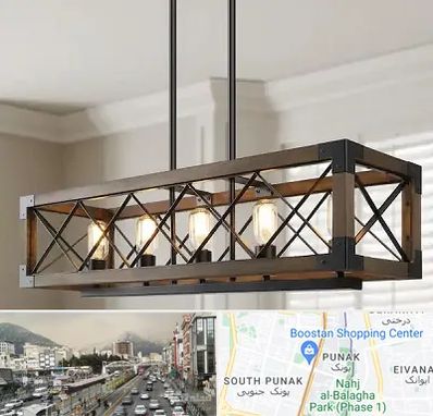 لوستر چوبی در پونک 
