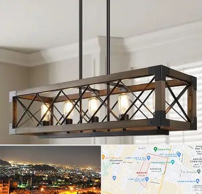 لوستر چوبی در مارلیک کرج