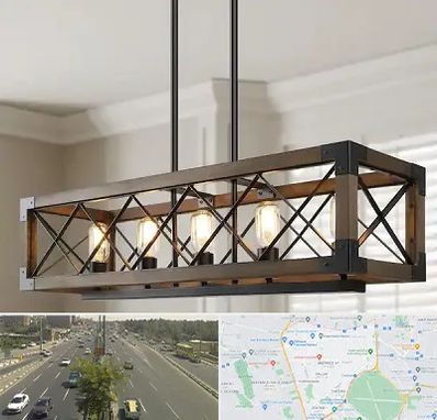 لوستر چوبی در منطقه 17 تهران 