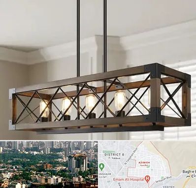 لوستر چوبی در عظیمیه کرج 