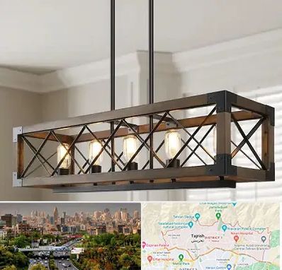 لوستر چوبی در منطقه 1 تهران 