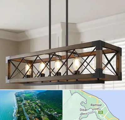 لوستر چوبی در رامسر