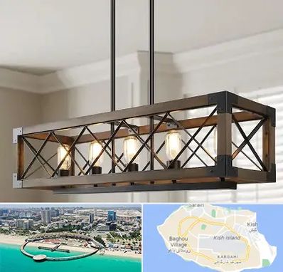 لوستر چوبی در کیش