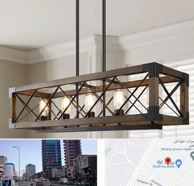 لوستر چوبی در چهارراه طالقانی کرج