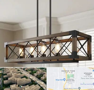 لوستر چوبی در اکباتان 