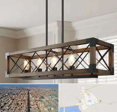 لوستر چوبی در بندر ماهشهر