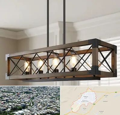 لوستر چوبی در شاهرود