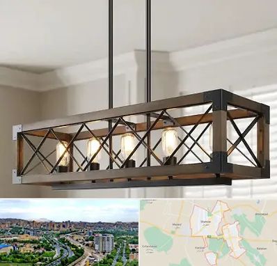 لوستر چوبی در شهریار