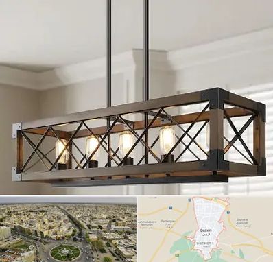 لوستر چوبی در قزوین