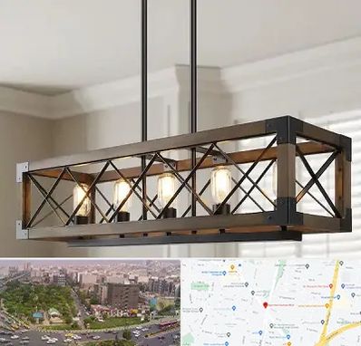 لوستر چوبی در آیت الله کاشانی 