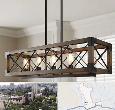 لوستر چوبی در اوین