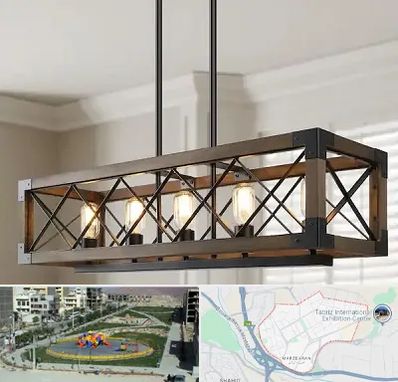 لوستر چوبی در مرزداران تبریز