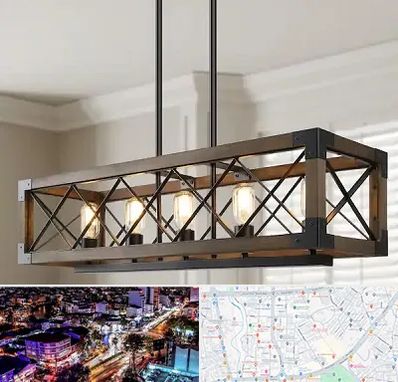 لوستر چوبی در منظریه رشت