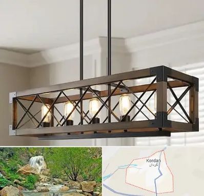 لوستر چوبی در کردان