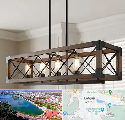 لوستر چوبی در لاهیجان