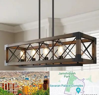 لوستر چوبی در نیاوران 