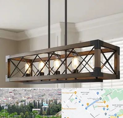 لوستر چوبی در محلاتی شیراز